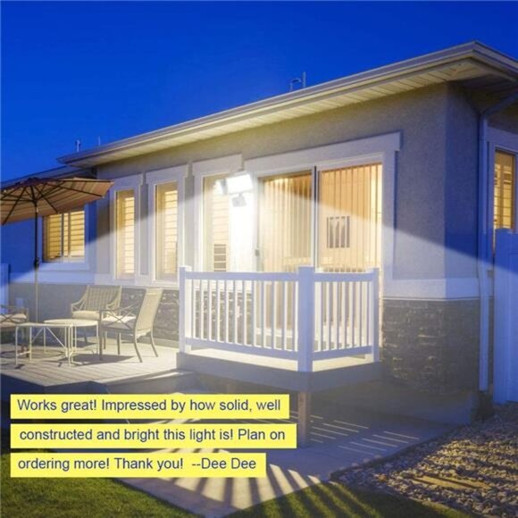 LED Motion Sensor Outdoor Light, 20W 6000k Plug in Security Lights - Picture 2 of 6